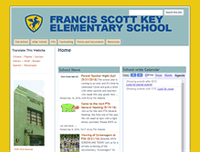 Tablet Screenshot of francisscottkeyschool.org